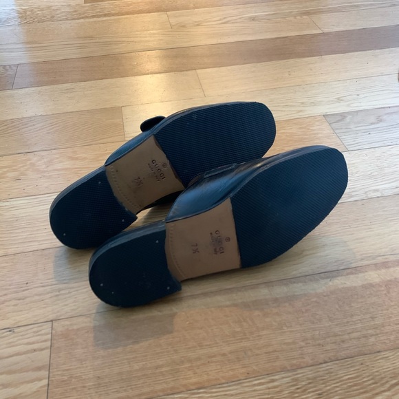 AUTHENTIC GUCCI LEATHER PRINCETOWN SLIPPER - Picture 2 of 4